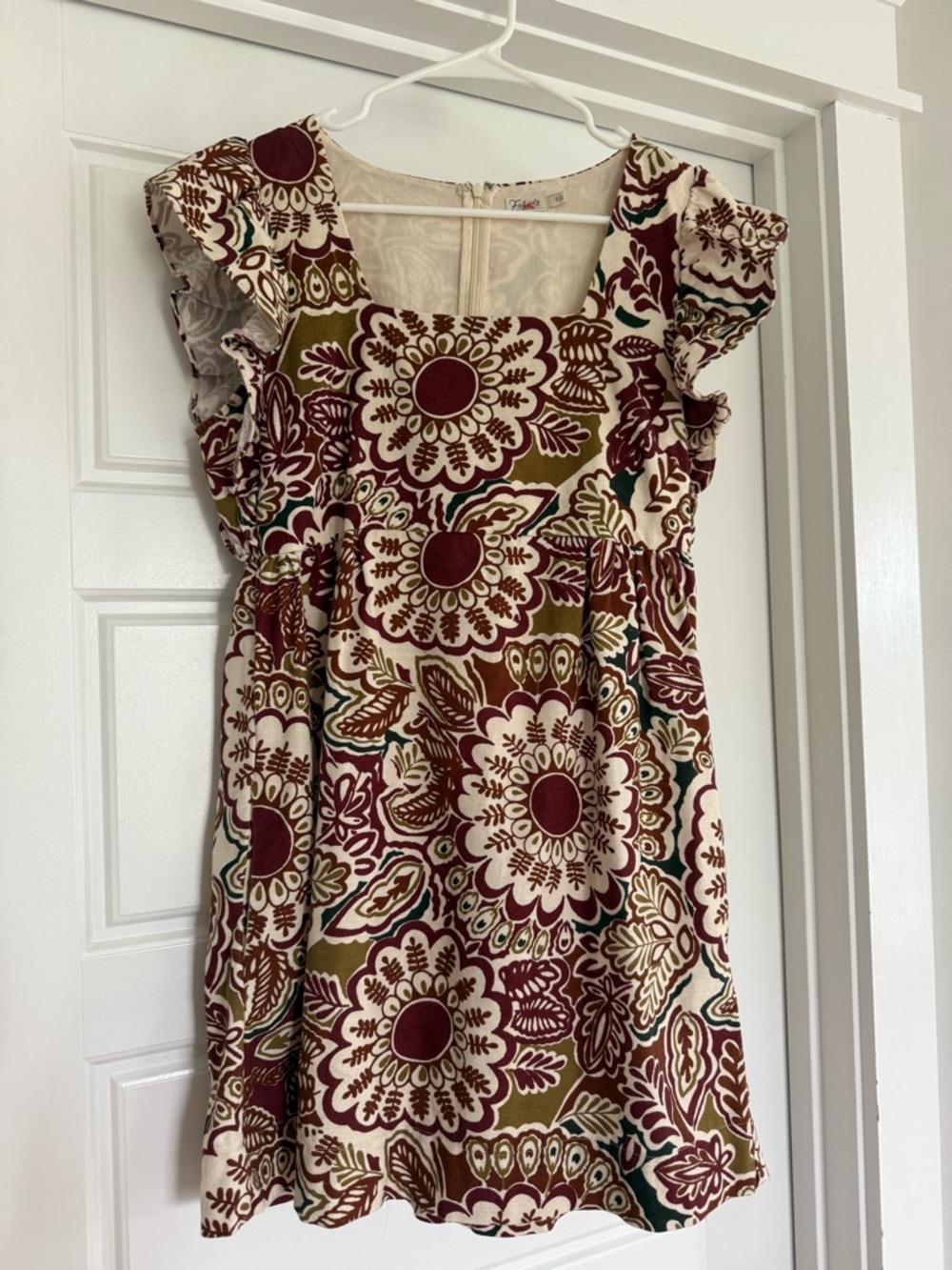 Faherty Flutter Sleeve Mini Dres with pockets